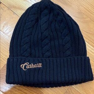 Carhartt Black Cable Knit Beanie